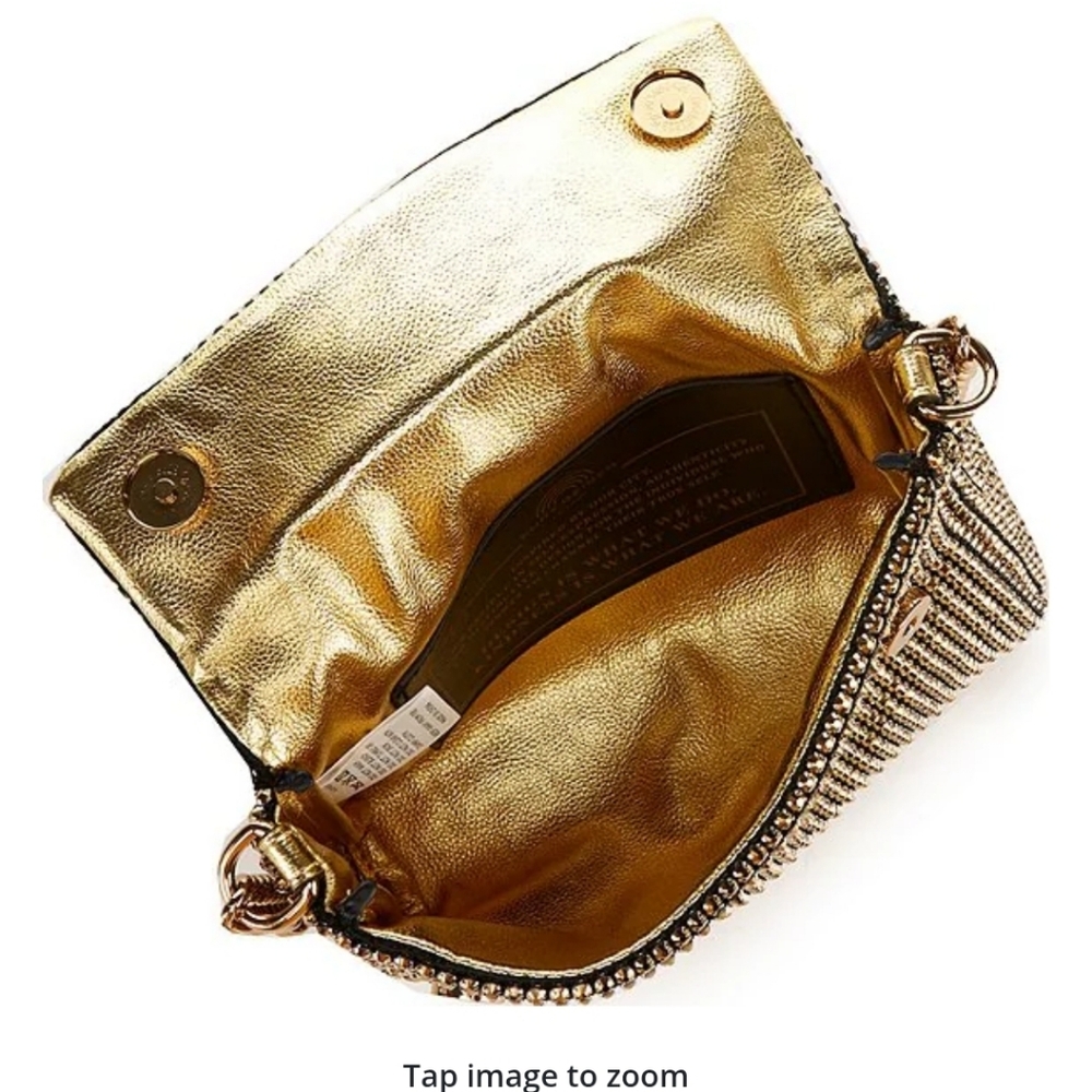 Kurt Geiger London Gold Crossbody Bag With Dustcover - Picture 9 of 16